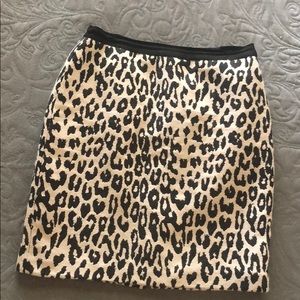 Ann Taylor animal print skirt